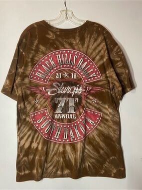 Vintage Brown Tie-Dye Sturgis 71st Annual South Dakota Tee